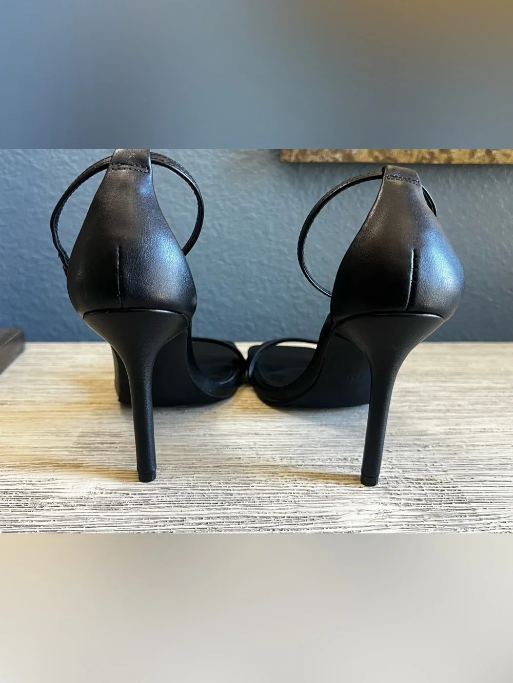 NEW!!! Steve Madden Black Leather Square-Toe Stiletto Heels